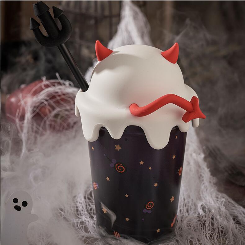 Starbucks China 2021 Halloween 473ml naughty little ghost mark straw cup Starbucks loveinstarbucks