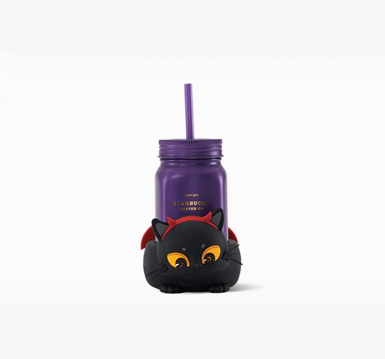 Starbucks China 2021 Halloween 473ml Playful Little Devil Cat Mason Cup Starbucks loveinstarbucks