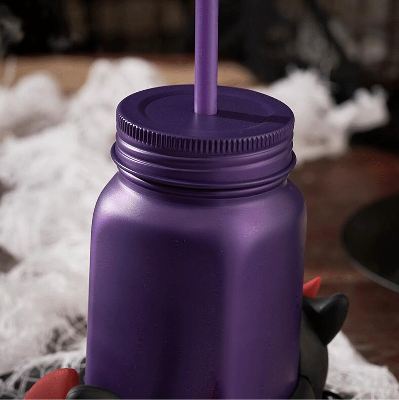 Starbucks China 2021 Halloween 473ml Playful Little Devil Cat Mason Cup Starbucks loveinstarbucks
