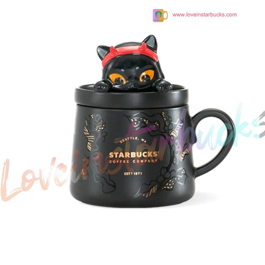 Starbucks China 2021 Halloween Black Cat 385ml Starbucks loveinstarbucks