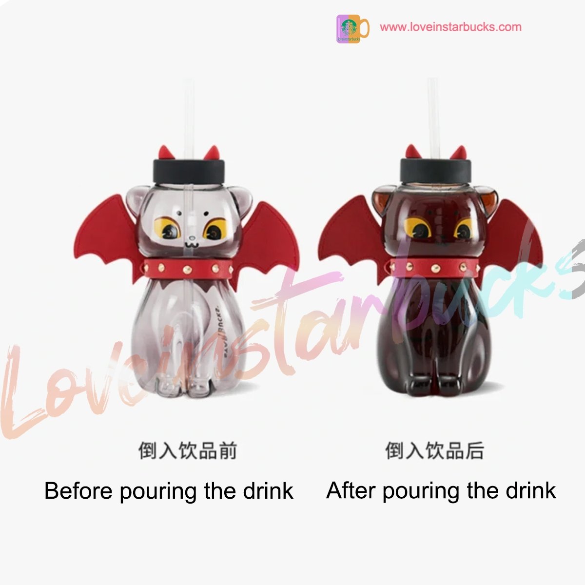 Starbucks China 2021 Halloween Black Cat 560ml Starbucks loveinstarbucks