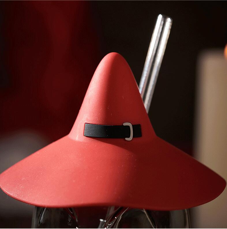 Starbucks China 2021 Halloween Black cat bowler glass straw Starbucks loveinstarbucks