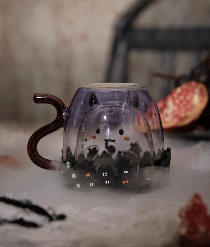 Starbucks China 2021 Halloween Little Devil Double Glass Starbucks loveinstarbucks