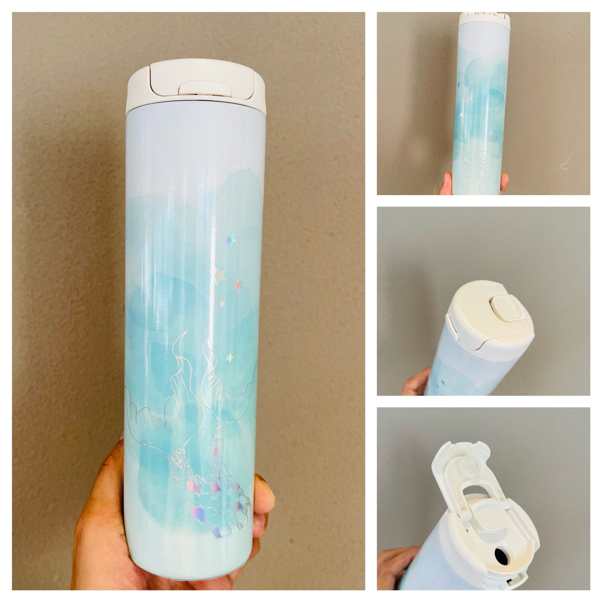 Starbucks China 2022 anniversary Double tail stainless steel thermos cup 473ml Starbucks loveinstarbucks