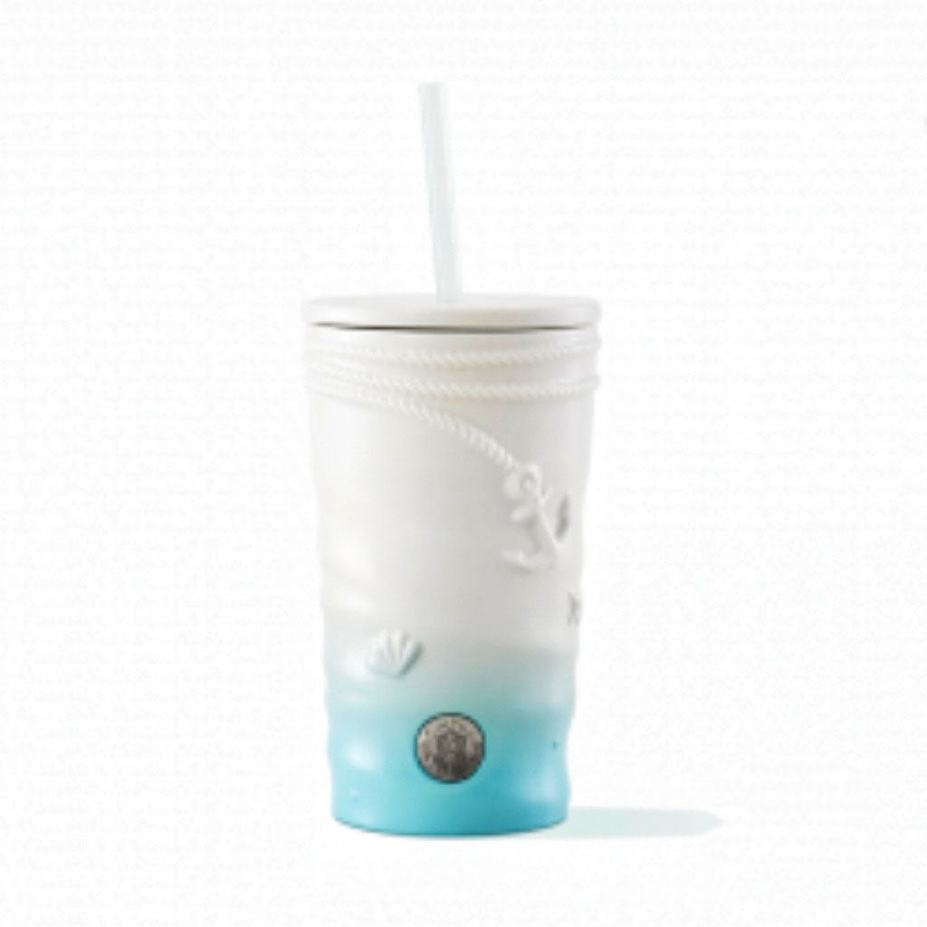 Starbucks China 2022 anniversary waves straw cup 480ml Starbucks loveinstarbucks