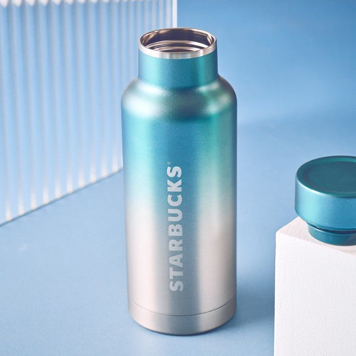 Starbucks China 2022 Christmas x1 blue green series - gradient blue SS cup 473ml Starbucks loveinstarbucks