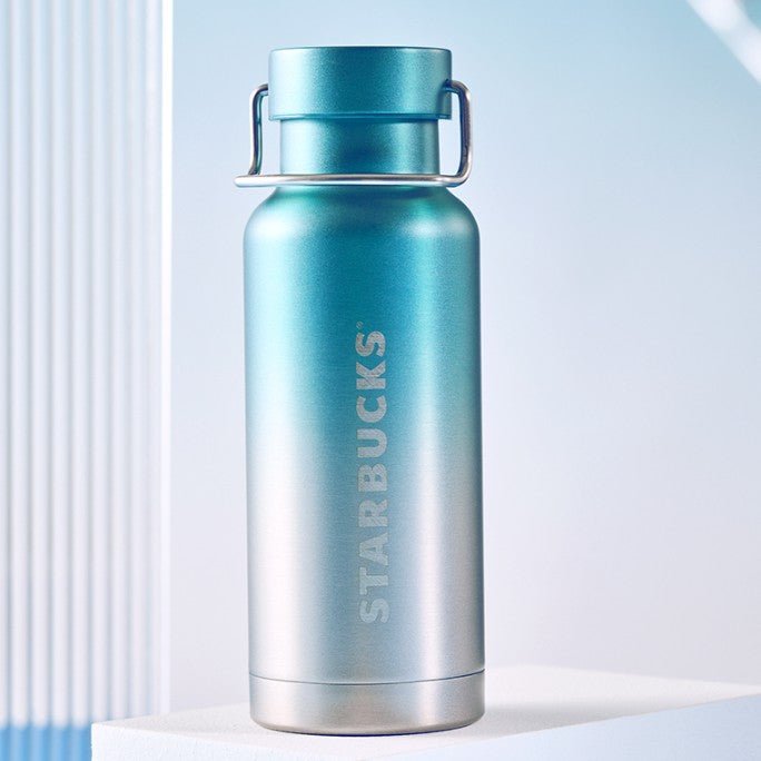 Starbucks China 2022 Christmas x1 blue green series - gradient blue SS cup 473ml Starbucks loveinstarbucks