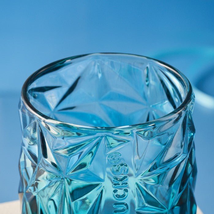 Starbucks China 2022 Christmas x1 blue green series - gradient cutting glass 300ml Starbucks loveinstarbucks