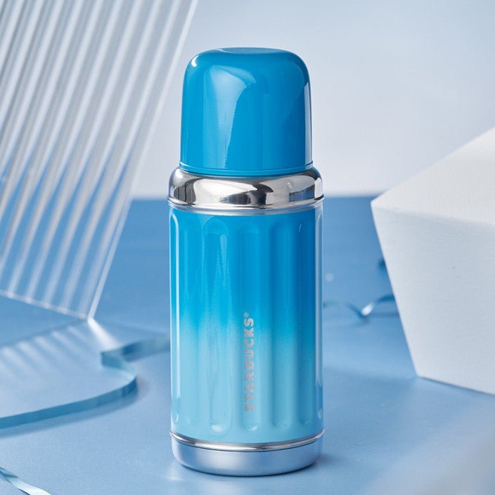 Starbucks China 2022 Christmas x1 blue green series - retro thermos cup 355ml Starbucks loveinstarbucks