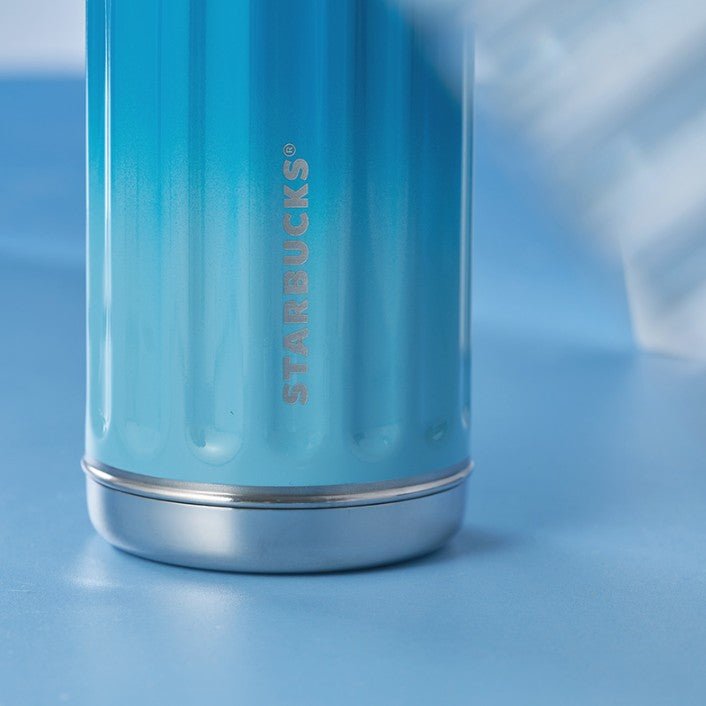 Starbucks China 2022 Christmas x1 blue green series - retro thermos cup 355ml Starbucks loveinstarbucks