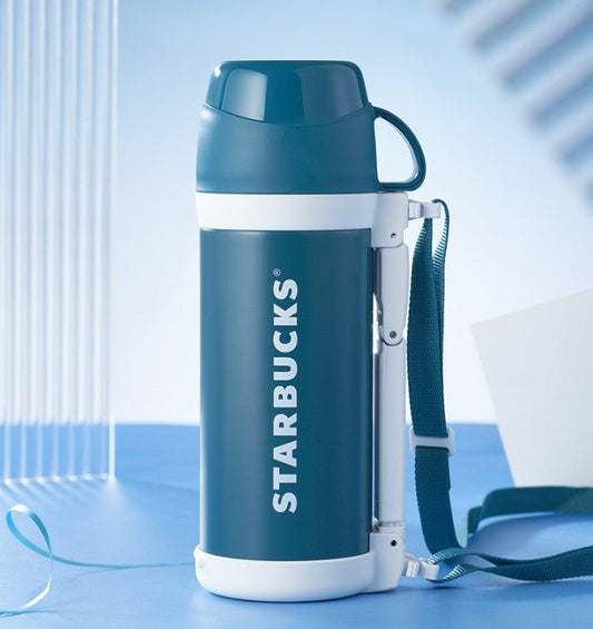 Starbucks China 2022 Christmas x1 blue green series -Thermos Kettle 1L Starbucks loveinstarbucks