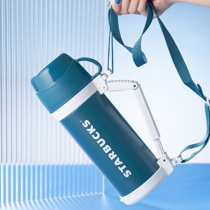Starbucks China 2022 Christmas x1 blue green series -Thermos Kettle 1L Starbucks loveinstarbucks