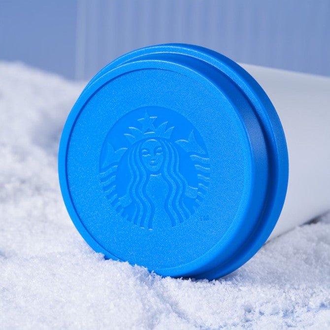 Starbucks China 2022 Ski series - blue and white accompanying cup 500ml Starbucks loveinstarbucks