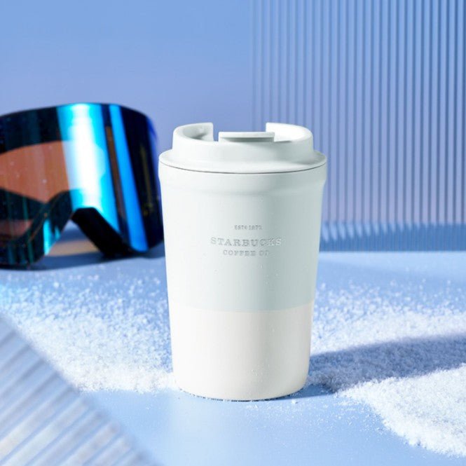 Starbucks China 2022 Ski series - blue and white SS cup 355ml Starbucks loveinstarbucks