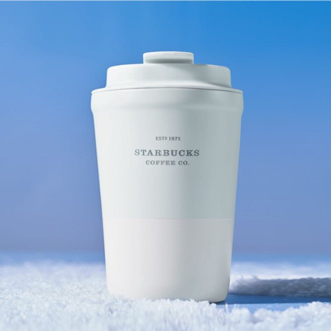 Starbucks China 2022 Ski series - blue and white SS cup 355ml Starbucks loveinstarbucks