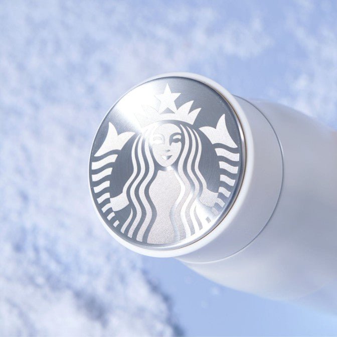 Starbucks China 2022 Ski series - blue and white SS cup 400ml Starbucks loveinstarbucks