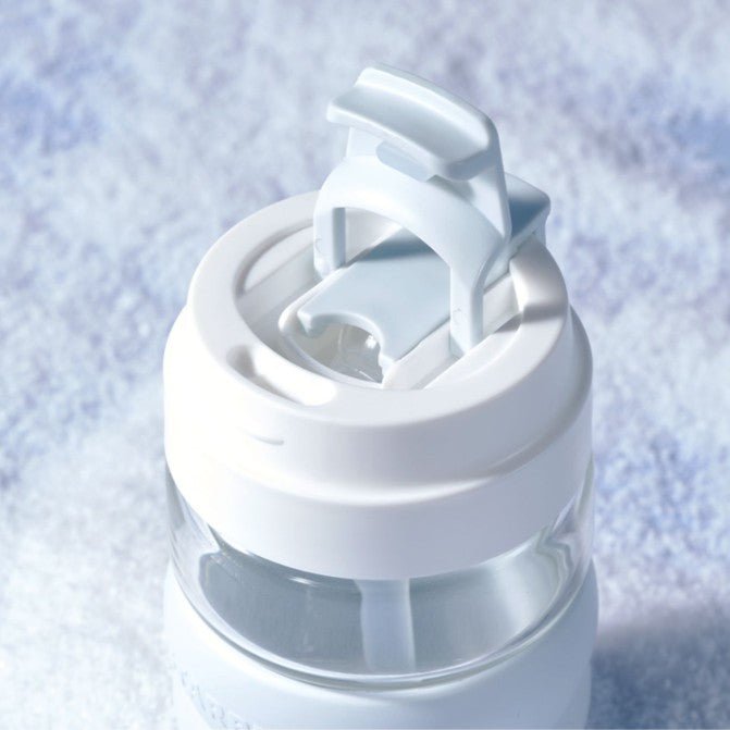 Starbucks China 2022 Ski series - blue and white straw glass 450ml Starbucks loveinstarbucks