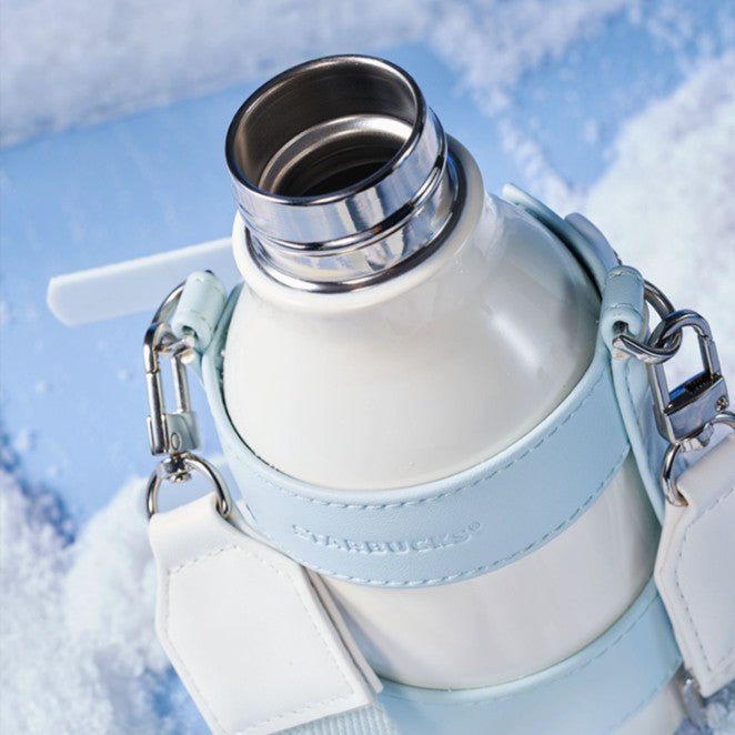 Starbucks China 2022 Ski series - blue and white thermos cup 430ml Starbucks loveinstarbucks