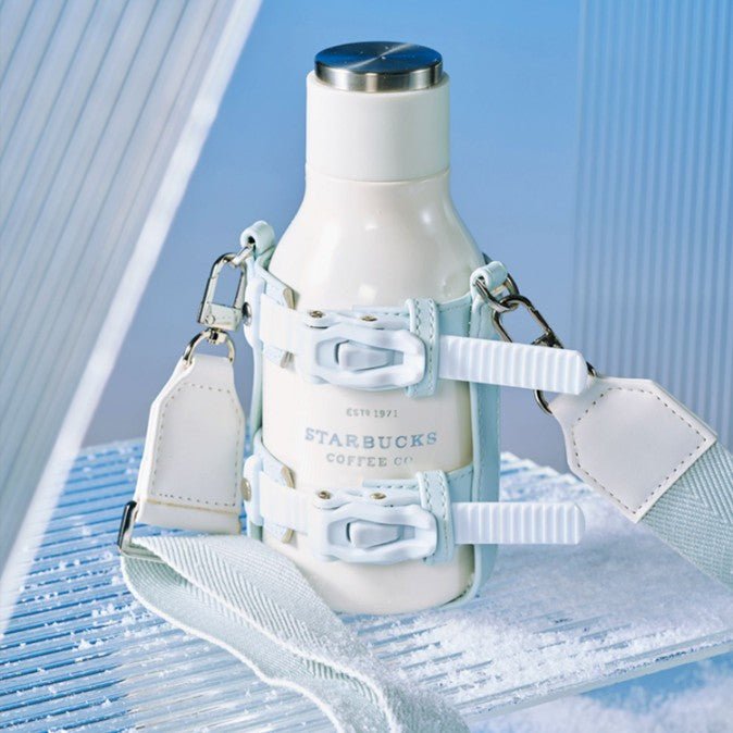 Starbucks China 2022 Ski series - blue and white thermos cup 430ml Starbucks loveinstarbucks