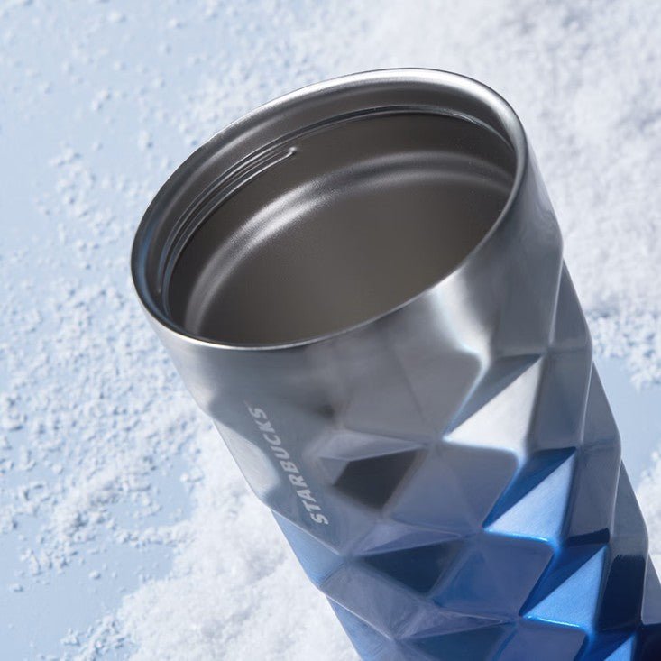 on sale Starbucks China 2022 Ski series - gradient blue Pineapple Stainless steel cup 473ml Starbucks loveinstarbucks