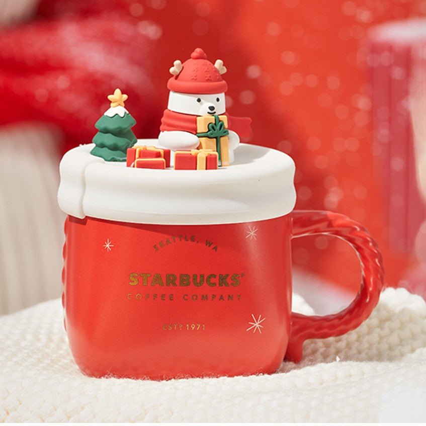 Starbucks China 2022 Xmas-2nd-online bear red mug Starbucks loveinstarbucks
