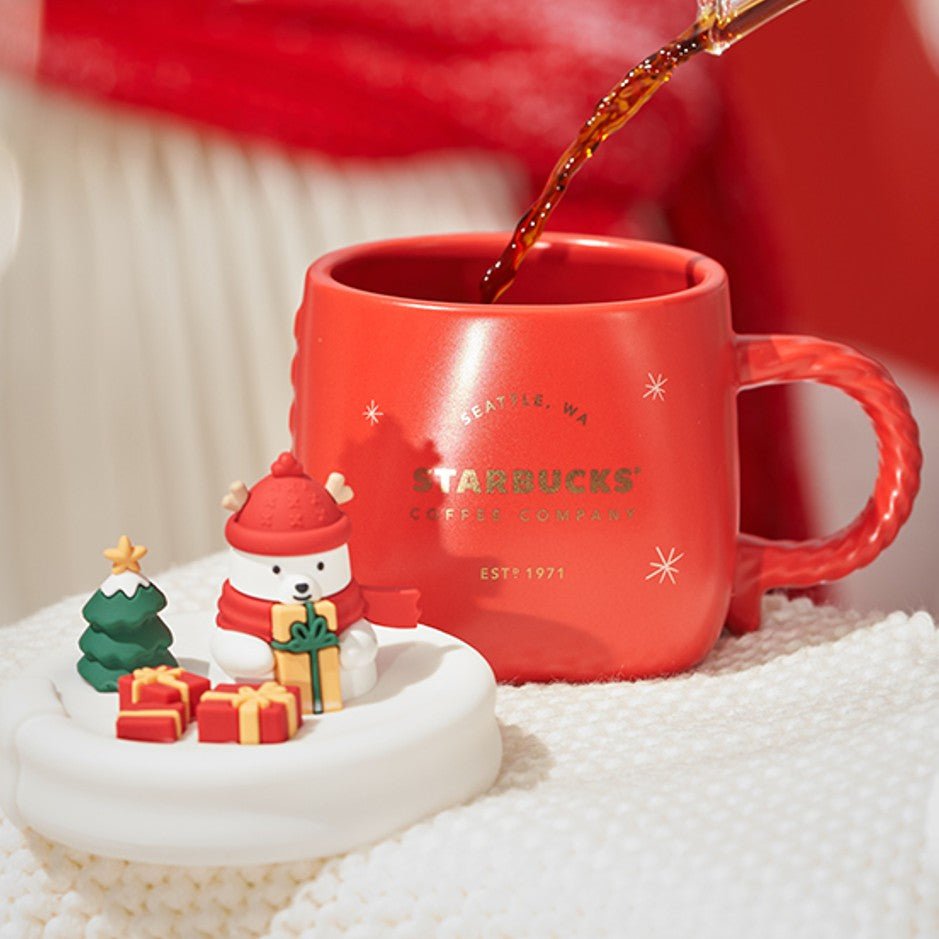 Starbucks China 2022 Xmas-2nd-online bear red mug Starbucks loveinstarbucks