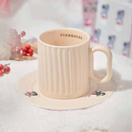 Starbucks China 2022 Xmas-2nd-online Cup and plate set Starbucks loveinstarbucks
