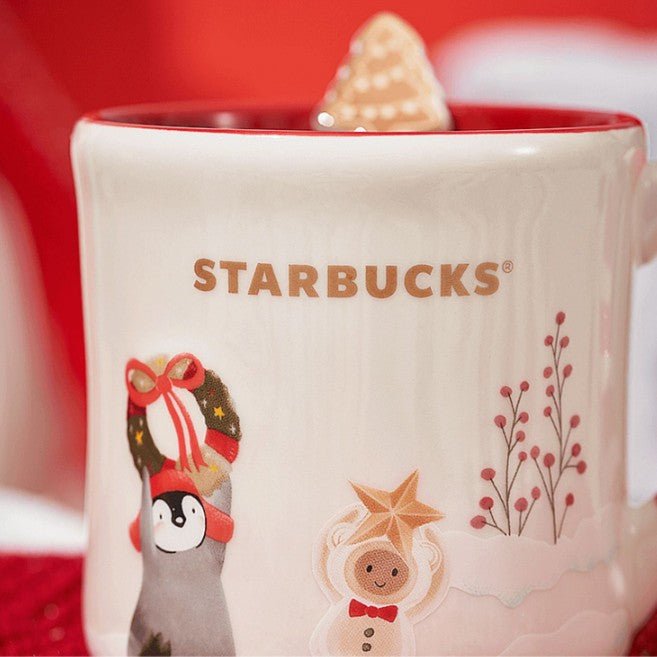 Starbucks China 2022 Xmas-2nd-online happy snow mug 473ml Starbucks loveinstarbucks