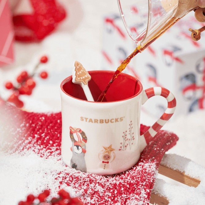 Starbucks China 2022 Xmas-2nd-online happy snow mug 473ml Starbucks loveinstarbucks