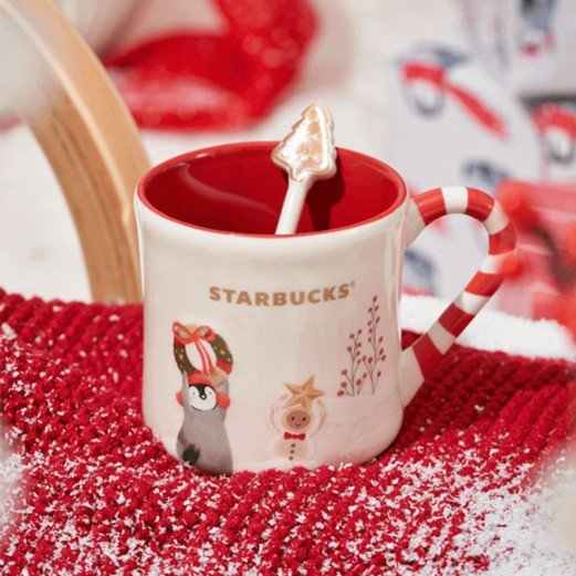 Starbucks China 2022 Xmas-2nd-online happy snow mug 473ml Starbucks loveinstarbucks