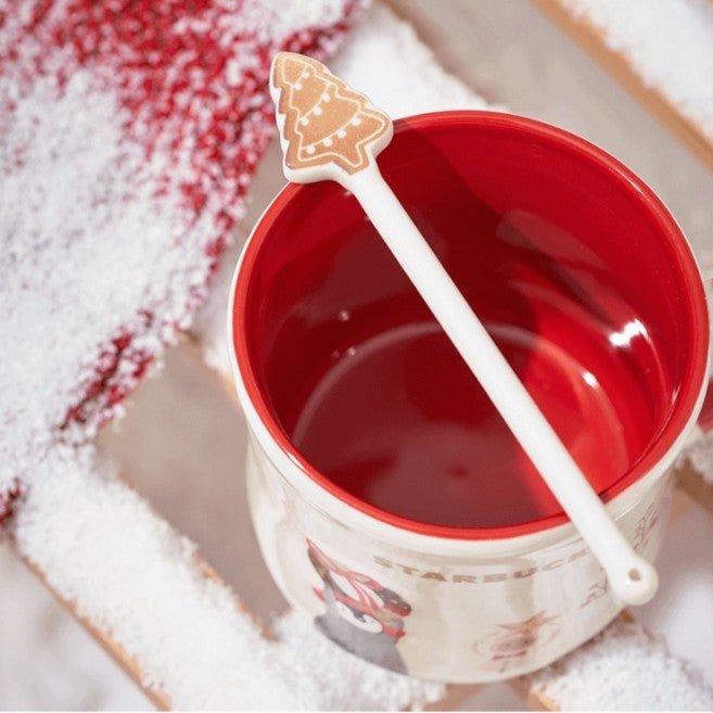 Starbucks China 2022 Xmas-2nd-online happy snow mug 473ml Starbucks loveinstarbucks
