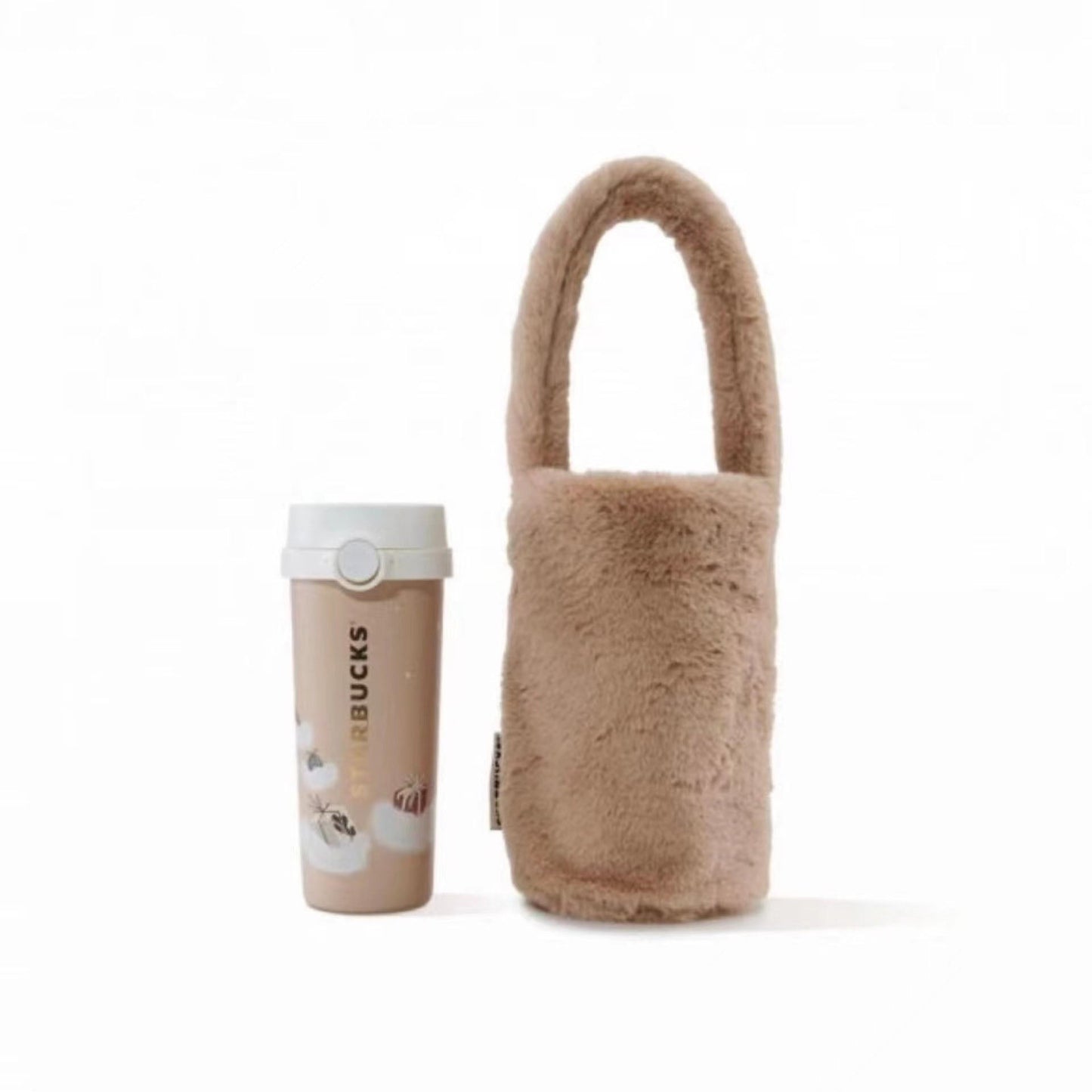 Starbucks China 2022 Xmas-2nd series SS cup 473ml with holder Starbucks loveinstarbucks