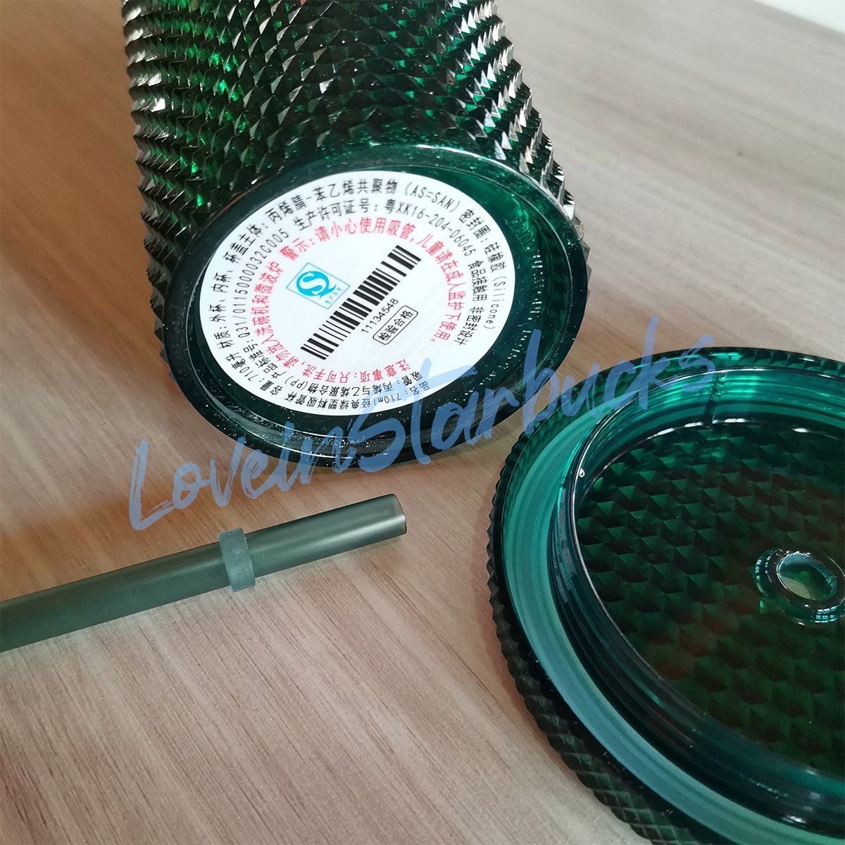 Starbucks China Green slick 24oz studded straw cup Starbucks loveinstarbucks