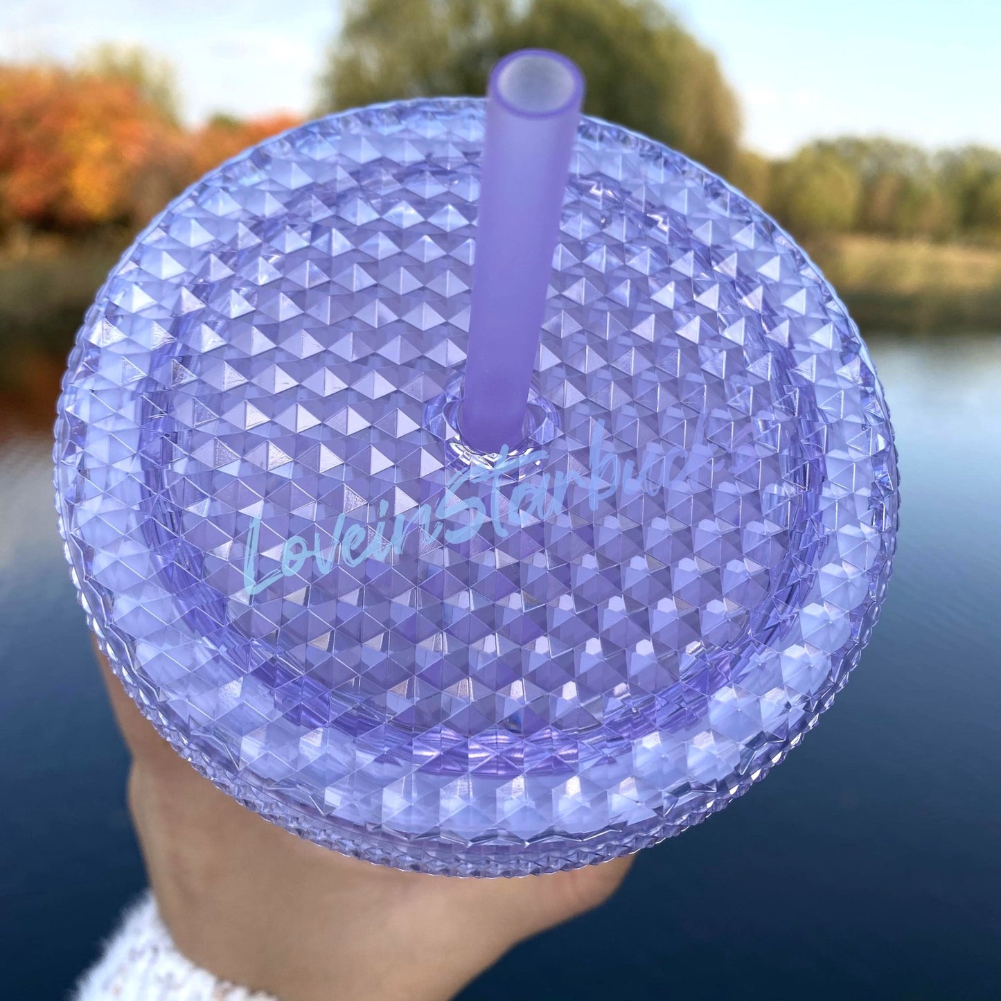 Starbucks 2021 China Dream star purple glitter studded 24oz plastic tumbler cup Starbucks loveinstarbucks