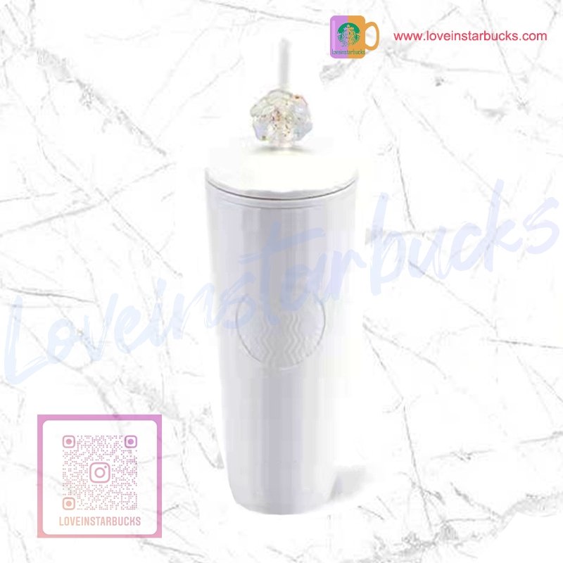 Starbucks China white Dome Straw cup 24oz Starbucks loveinstarbucks