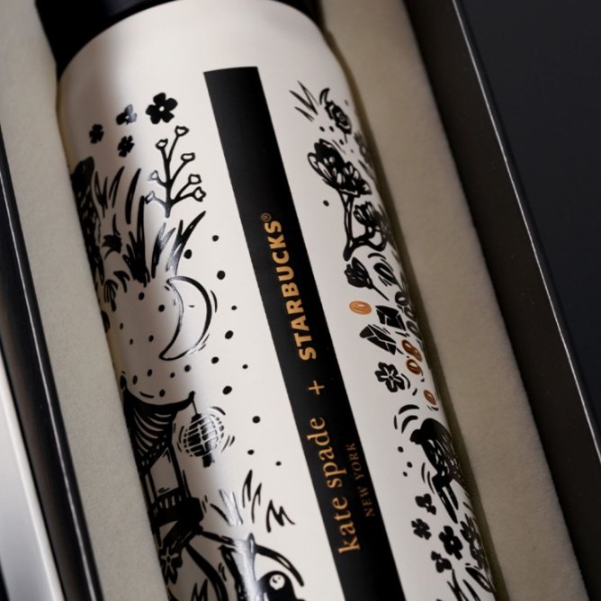Starbucks cup China 2023 Valentine's Day online Starbucks X KateSpade thermos cup 500ml Starbucks loveinstarbucks