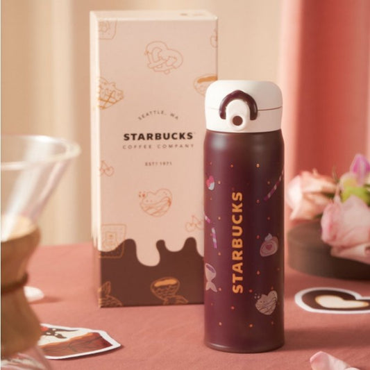 Starbucks cup China 2023 Valentine's Day online Thermos Chocolate cup 500ml Starbucks loveinstarbucks