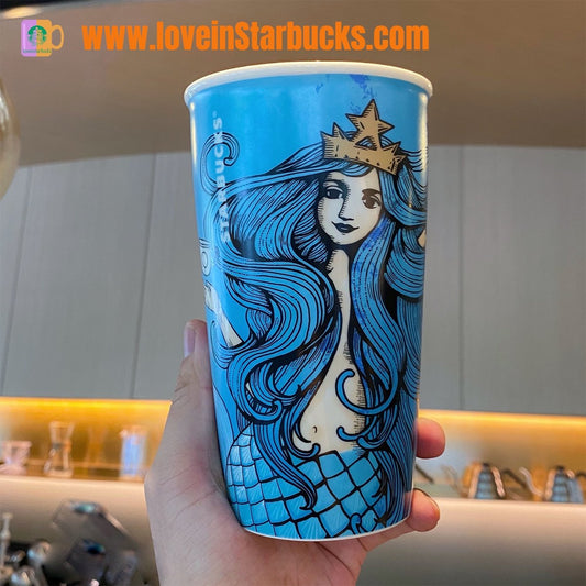 Starbucks deep sea mermaid Double Layer Ceramic Mug Starbucks loveinstarbucks