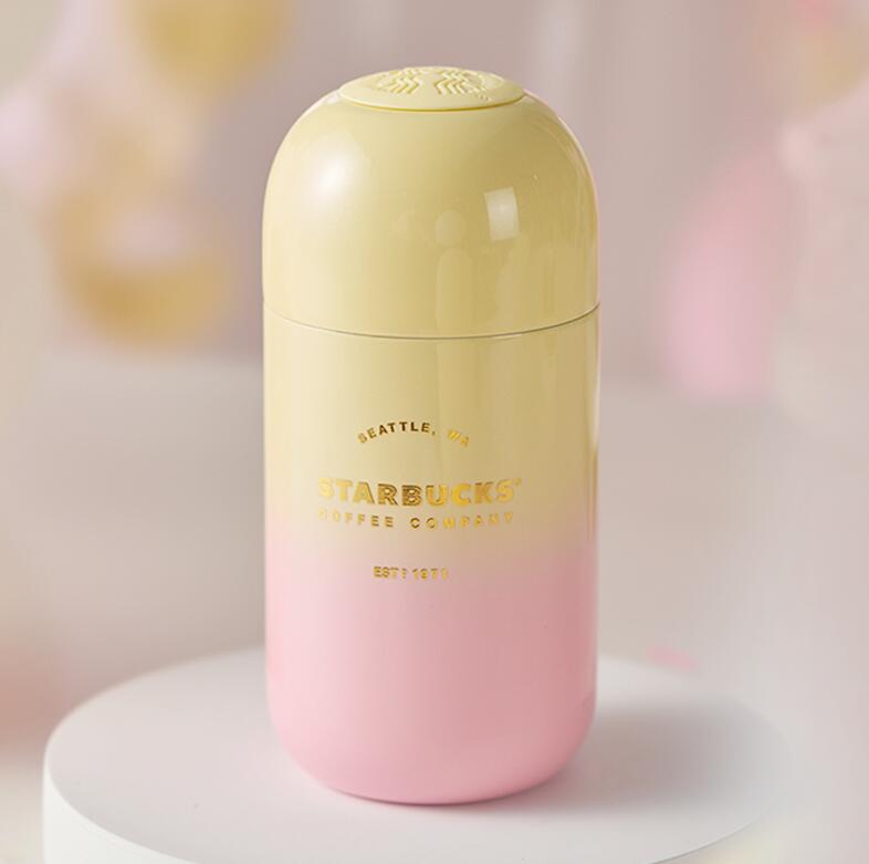Starbucks Dreamland Amusement Park Pink and yellow gradient stainless steel cup 220ml Starbucks loveinstarbucks