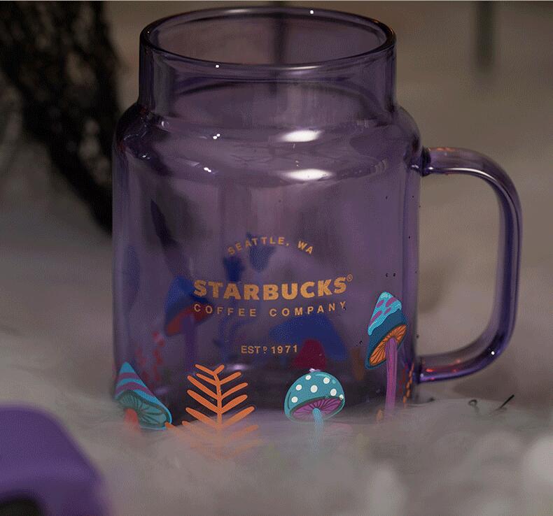 Starbucks China Halloween 525ml Night Elf Purple Mason Straw Cup with Lid Starbucks loveinstarbucks