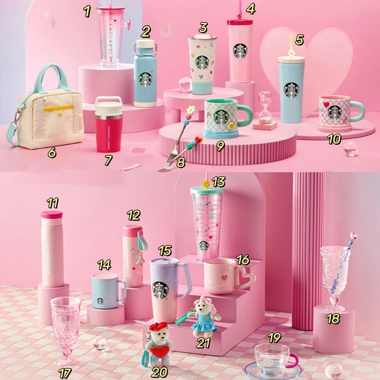 Starbucks Korea 2022 Valentine's Day cups Starbucks loveinstarbucks