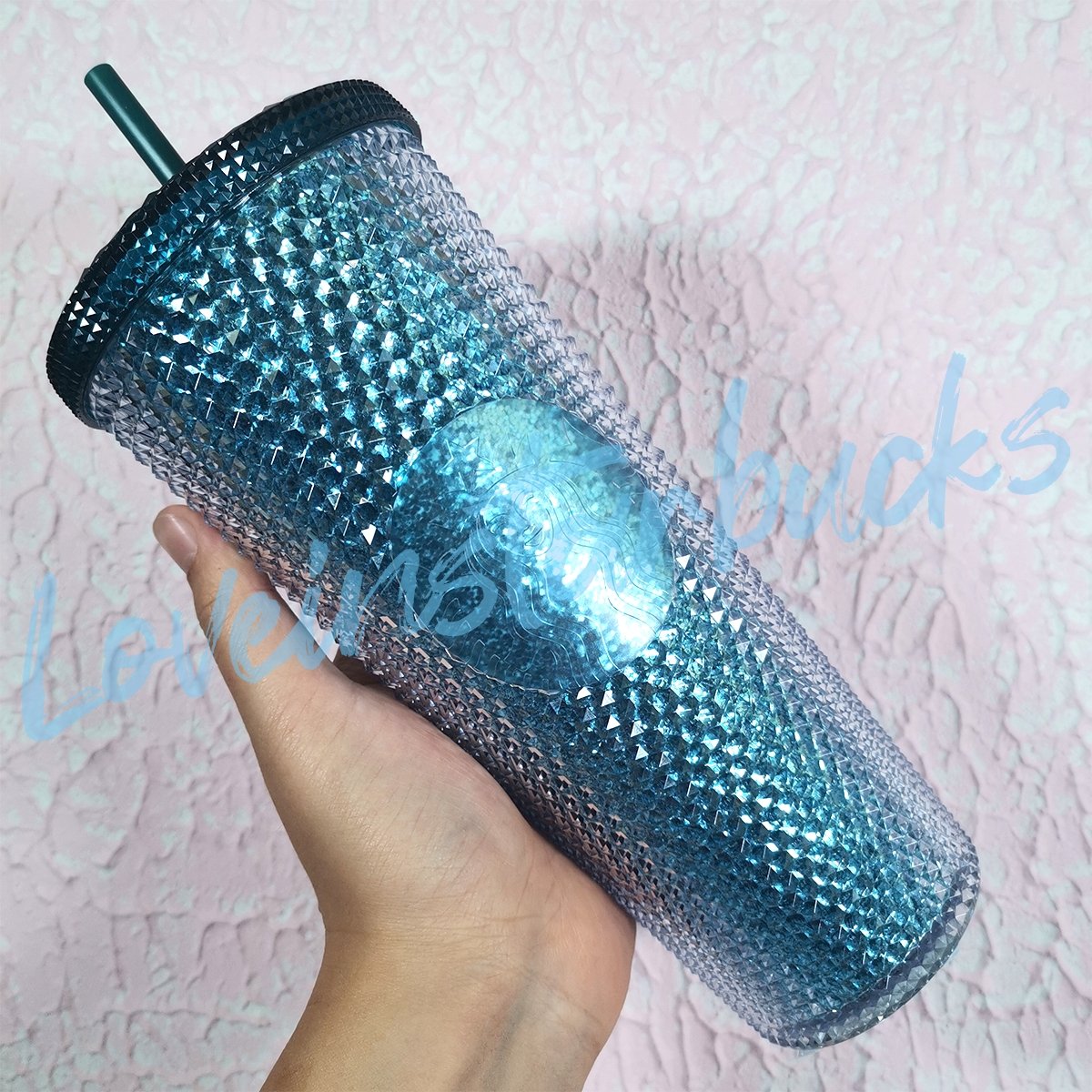 Starbucks Korea victory green bling 24oz studded Starbucks loveinstarbucks