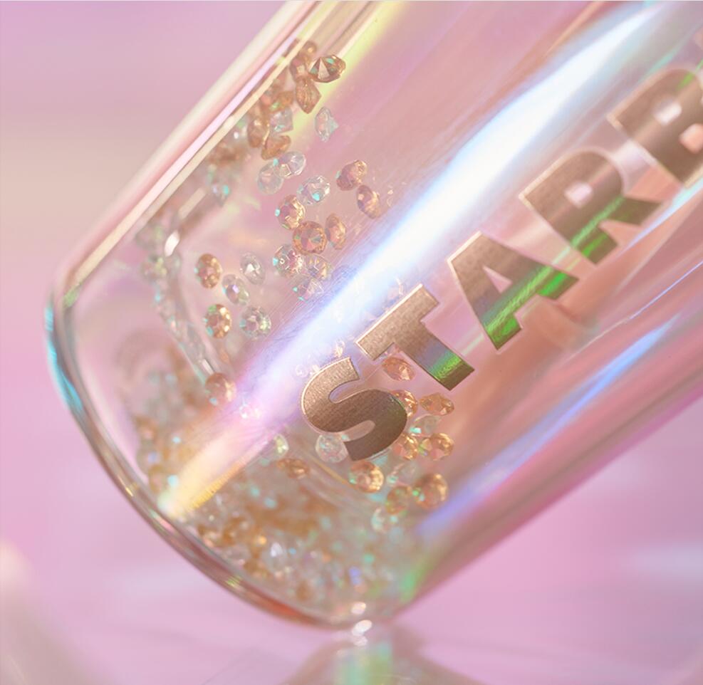 Starbucks pink and gray colorful Classic Glass Straw 20oz cup Starbucks loveinstarbucks