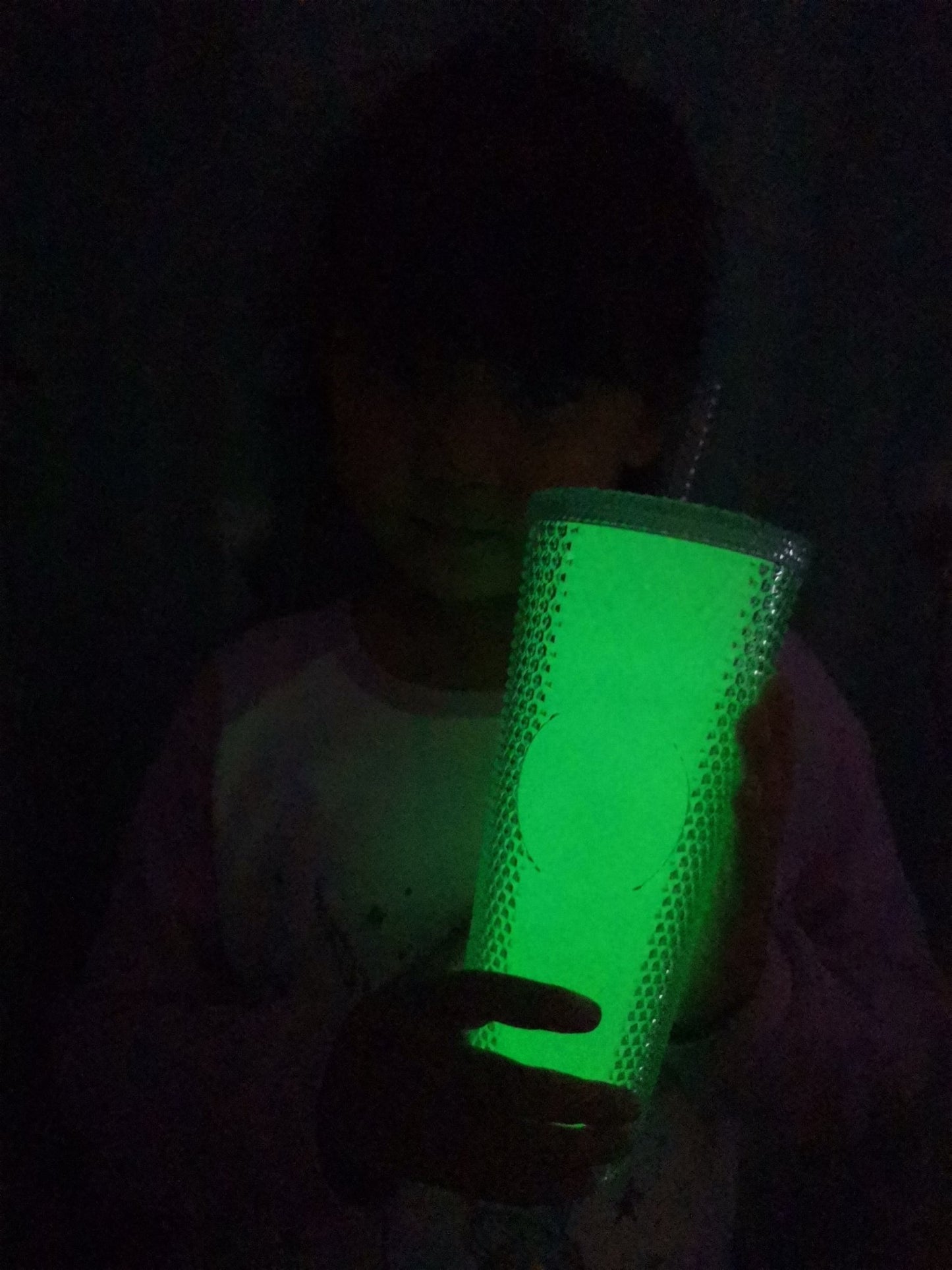 Starbucks Taiwan glow in the dark GIDT slick 24oz studded straw cup Starbucks loveinstarbucks