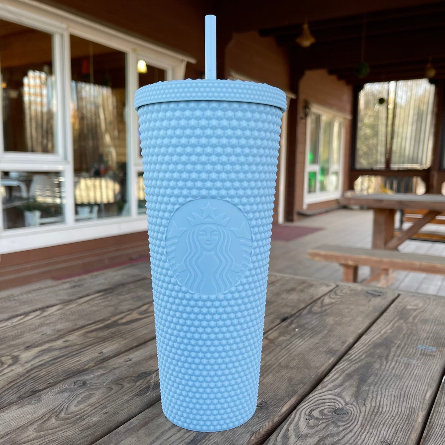 Starbucks Taiwan matte baby pink baby blue grey green yellow 24oz studded straw cup Starbucks loveinstarbucks