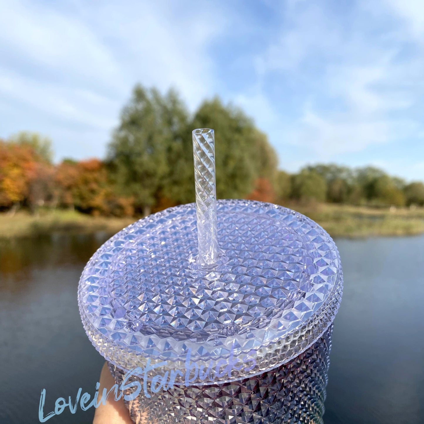 Starbucks Taiwan rainbow studded straw cup 24oz plastic tumbler Starbucks loveinstarbucks