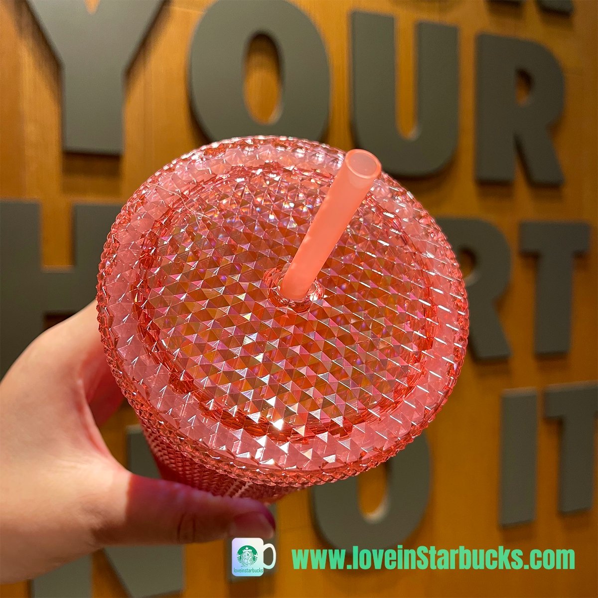 Starbucks Thailand Flamingo Studded 24oz cold cup Starbucks loveinstarbucks