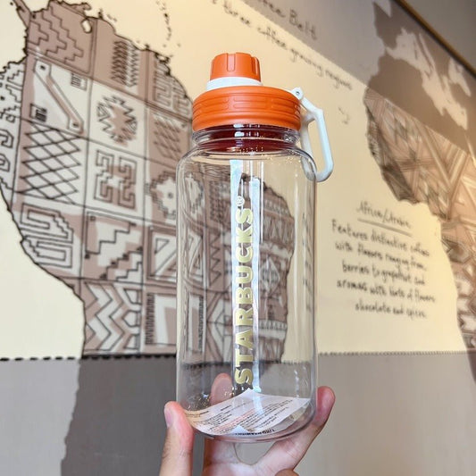 Starbucks warm autumn afterglow Classic LOGO plastic cup 1050ml Starbucks loveinstarbucks