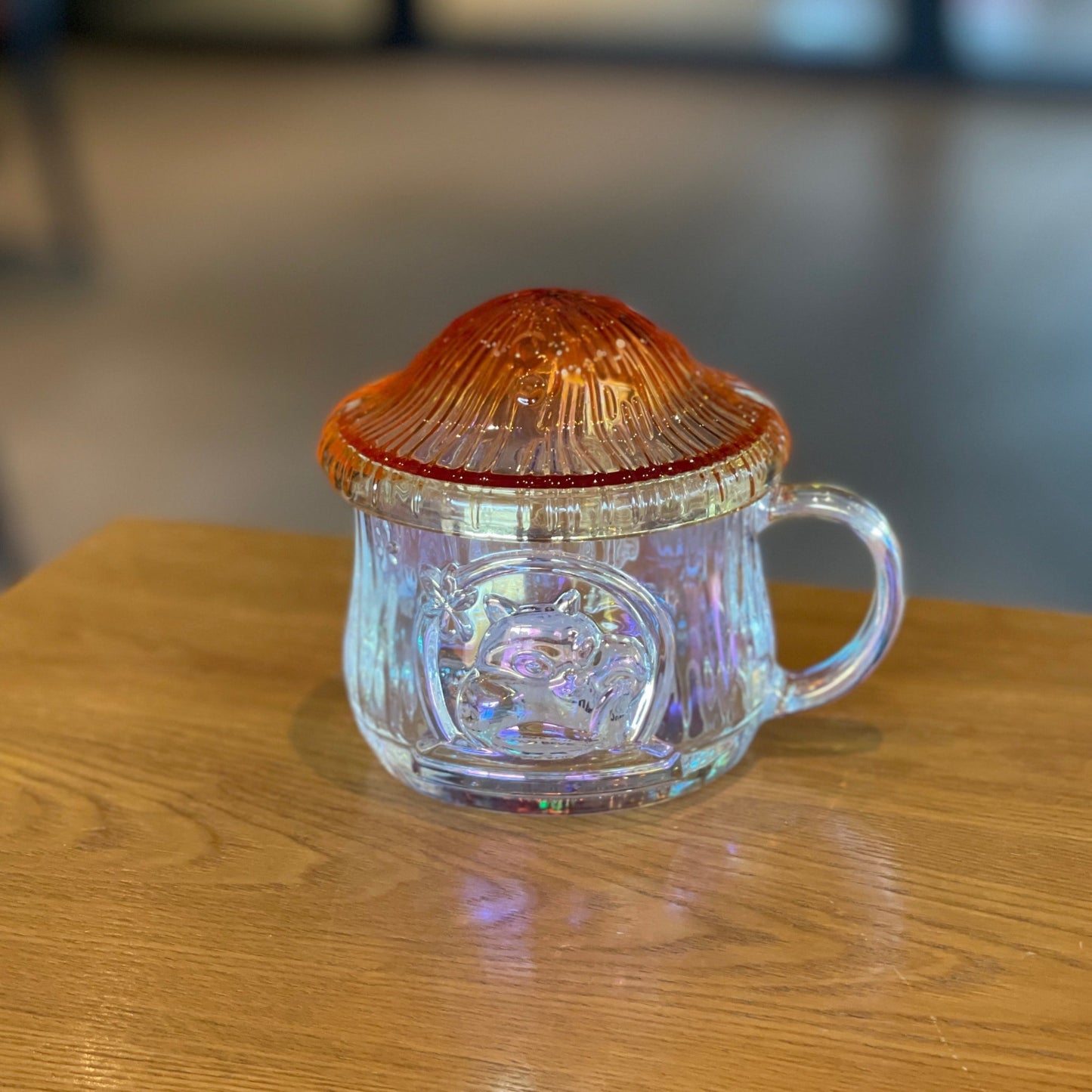 Starbucks warm autumn afterglow Forest Mushroom Glass cup 410ml Starbucks loveinstarbucks