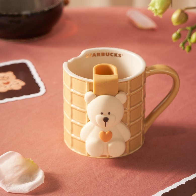 Starbucks China 2023 Valentine's Day online biscuit shape mug 335ml Starbucks loveinstarbucks